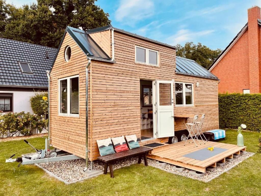 Tiny House Fleesensee Mit Eigenem Garten Und Nur Wenige Meter Vom Seeufer Göhren-Lebbin エクステリア 写真
